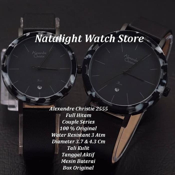 Hot Sale JAM TANGAN COUPLE SIMPLE ELEGAN MEWAH ALEXANDRE CHRISTIE 2555 ORIGINAL Terbatas