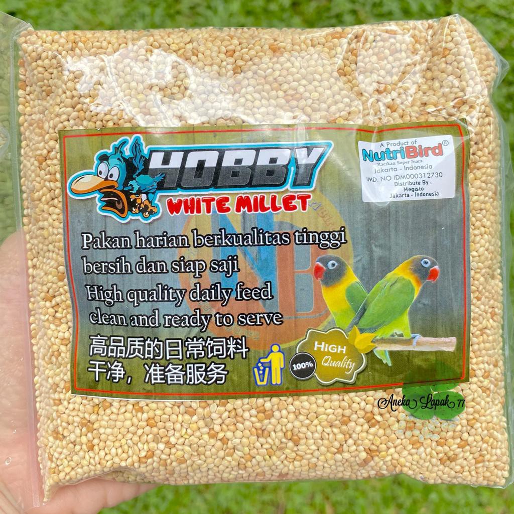 Pakan makanan burung 300 gr millet canary lovebird sahara grosir