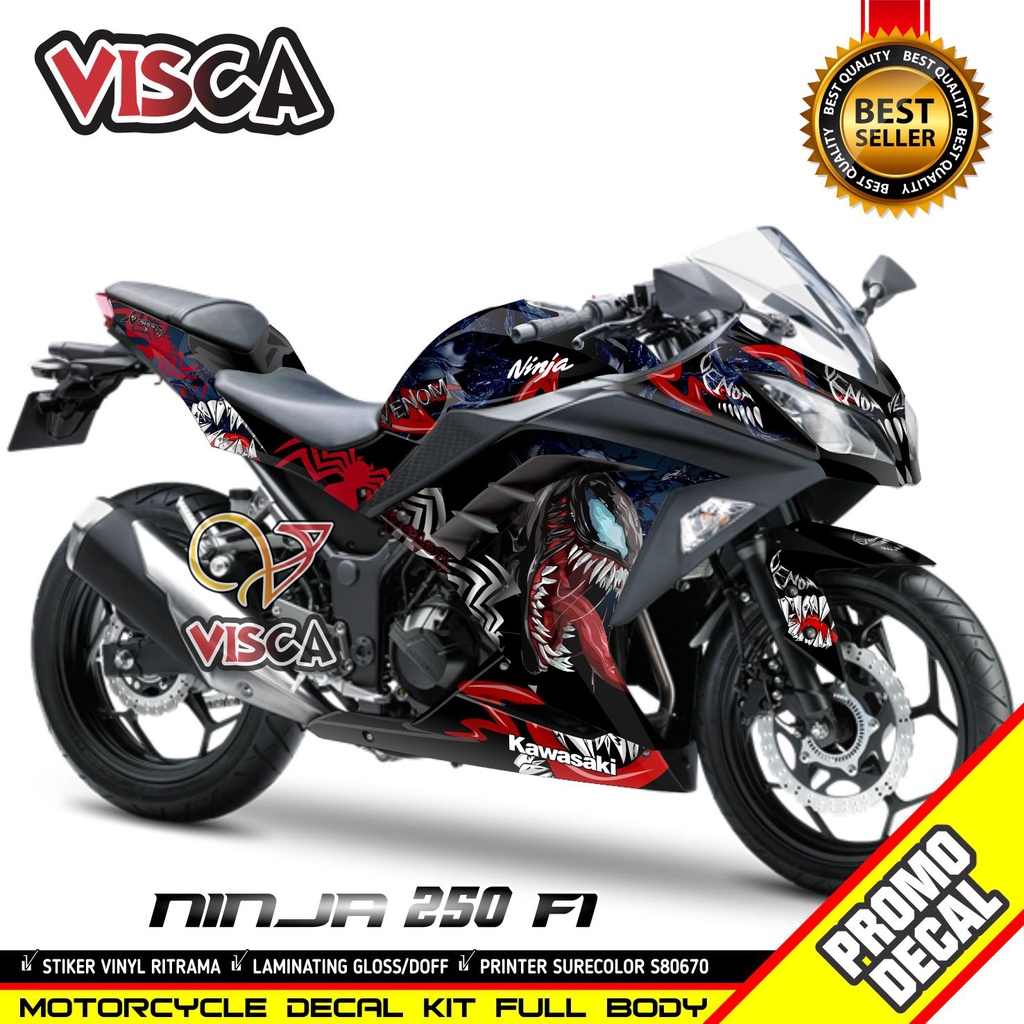 Stiker Ninja 250 Fi Striping Ninja 250 Fi Decal Motor Ninja 250 fi Full Body Stiker Ninja 250fi Deka