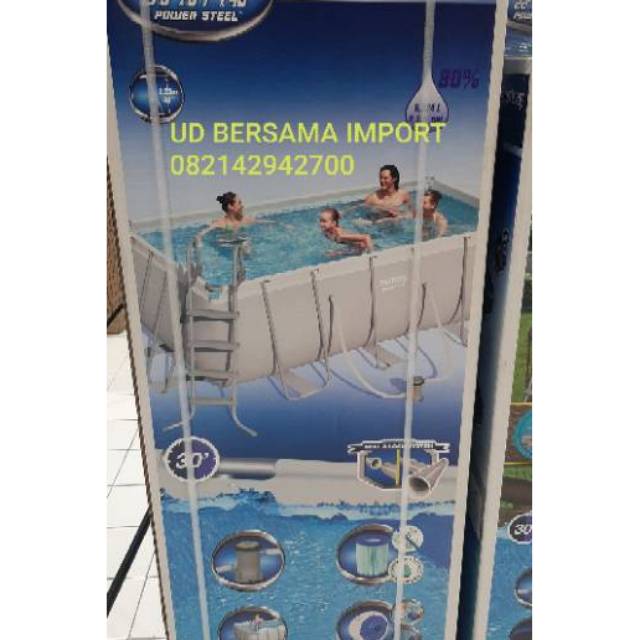 kolam renang frame bestway besar jumbo import 412x201x122cm