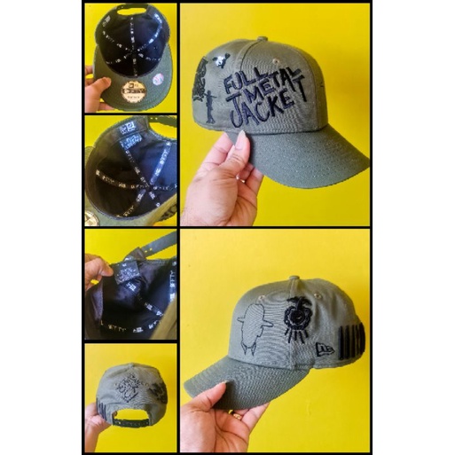 Topi New Era Full Metal Jacket 100% Original Size Small-Medium Stelan