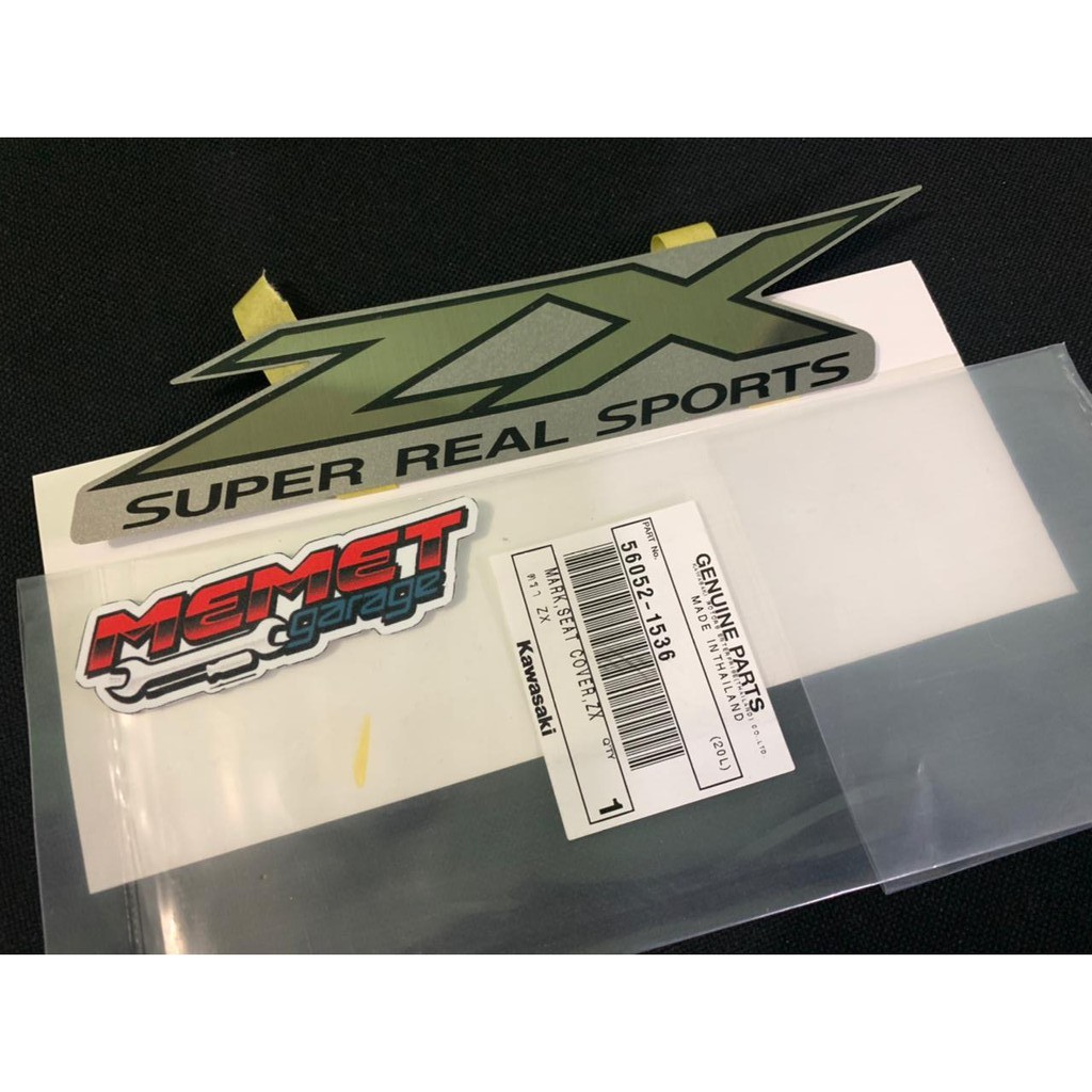 Striping sticker stiker Ninja RR Old ZX Silver Original