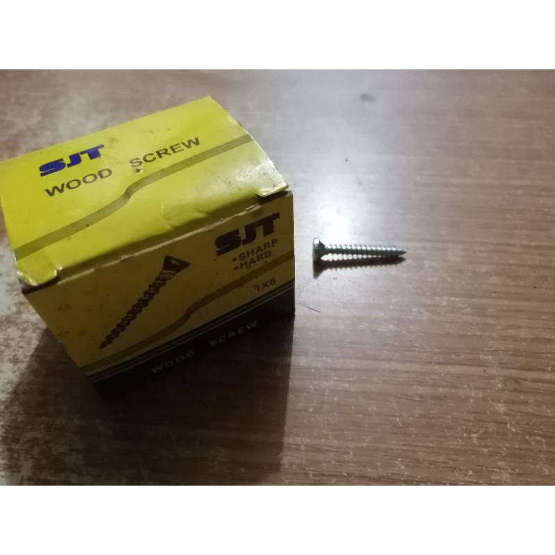 sekrup kayu 6x1 inch per 100 pc