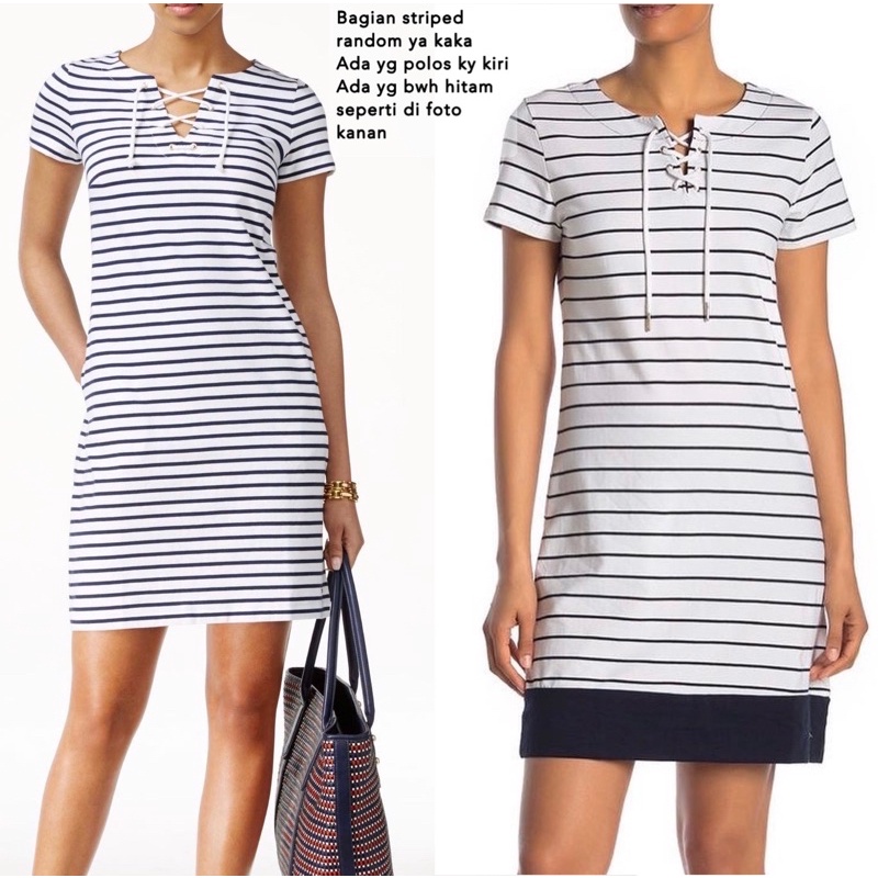 TMH lace up series dress