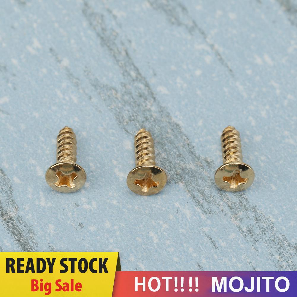 MOJITO 50pcs Acoustic Guitar Electric Guitar Guard Screw Electric Bass Panel Screw