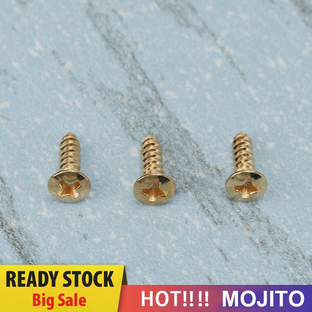 MOJITO 50pcs Acoustic Guitar Electric Guitar Guard Screw Electric Bass Panel Screw