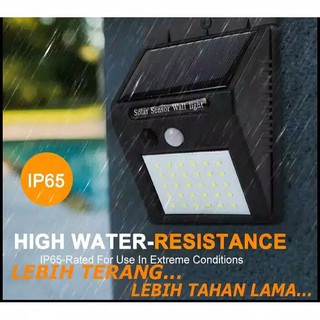  30 LED Lampu  Taman Solar Sensor Gerak Outdoor Anti Air 