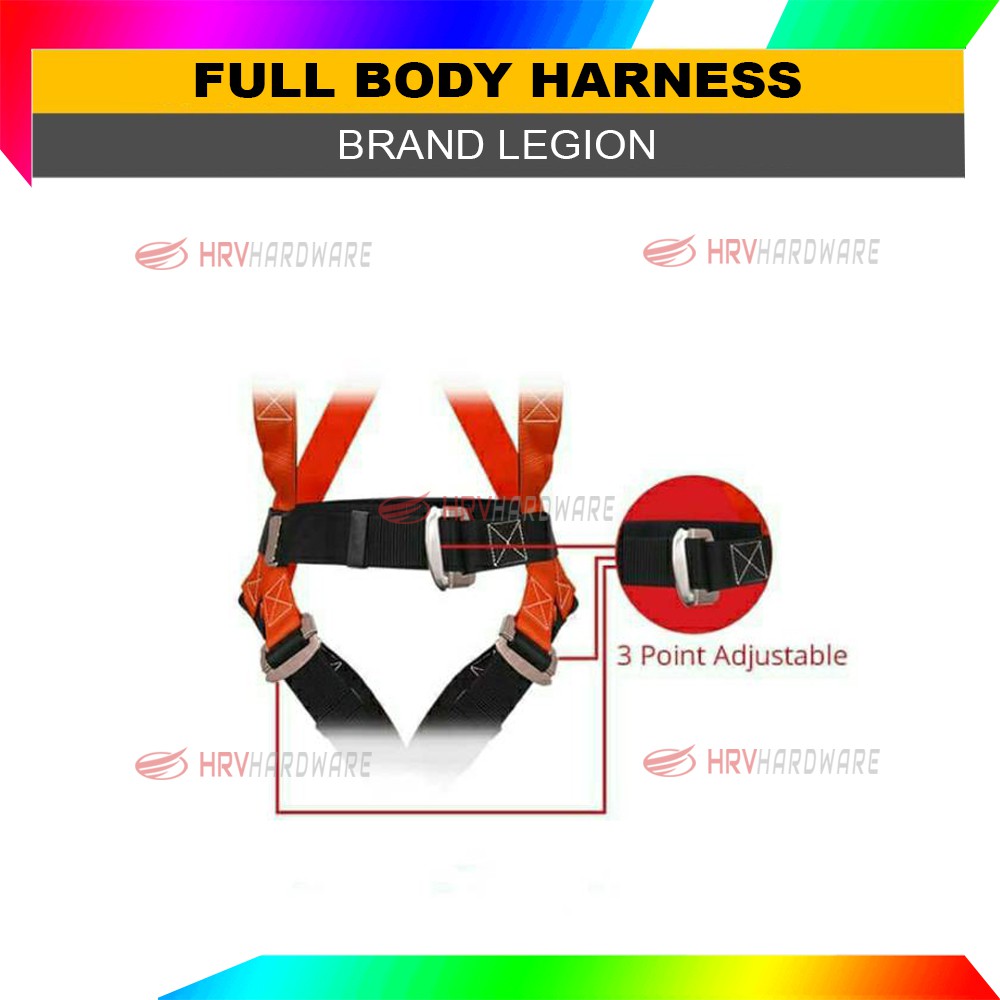 Full Body Harness LEGION Single Big Hook Besar Sabuk Pengaman Fall Protection Equipment