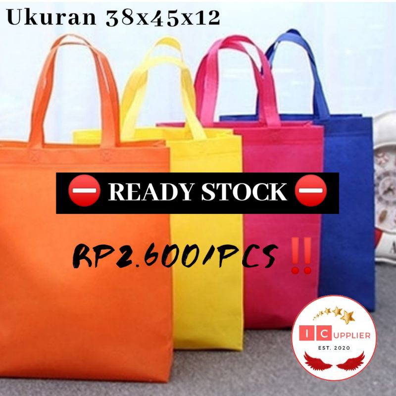 

[COD] TAS SPUNBOND 38x45/ TAS SPONBOND/ TAS PROMOSI/ TAS TENTENG/ TAS SPUNBOND POLOS/ TAS SABLON/ TAS SOUVENIR ULTAH PERNIKAHAN GROSIR
