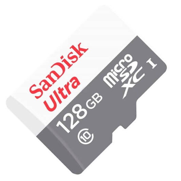 Sandisk MicroSD Ultra 100MB/S 128GB Class 10 UHS-1 - SDSQUNR-0128G