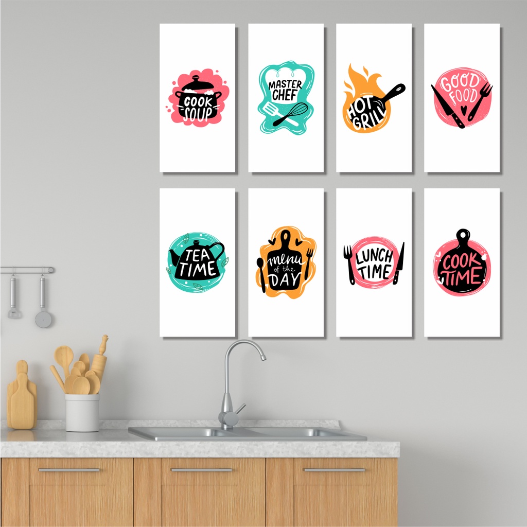 Hiasan Dinding Ruang Makan Aesthetic Walldecor Pajangan Dinding Lukisan Dinding Kitchen 050