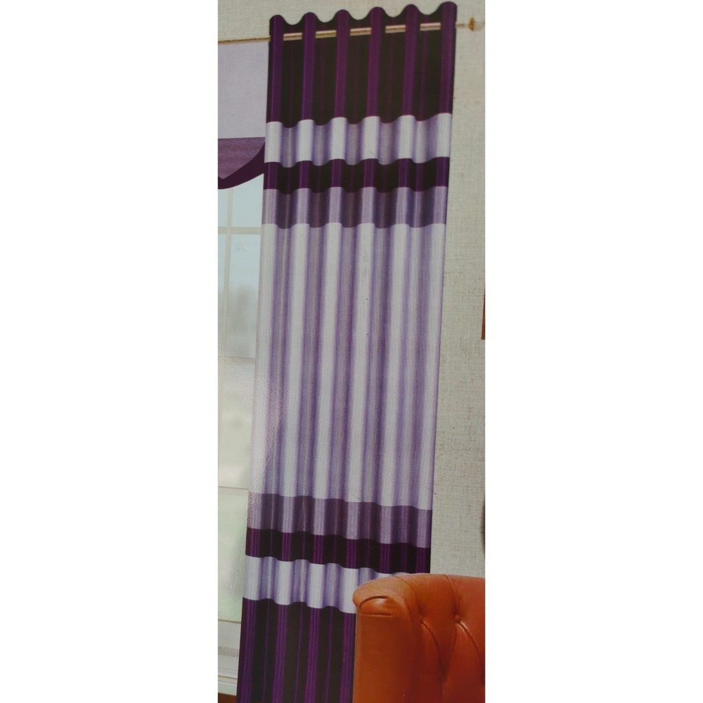 GORDEN Blackout HORDENG JENDELA Bludru Import Minimalis HORDEN korden Pintu Jendela Smokring Tebal 12 Ring-1 Pcs Finishing STEAM UAP--Pelangi Ungu