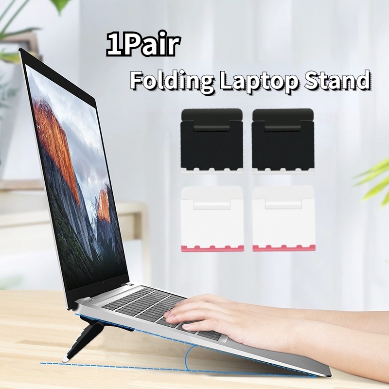 1 Pasang Stand Laptop / Tablet Mini Universal Portable Invisible Bisa Dilipat