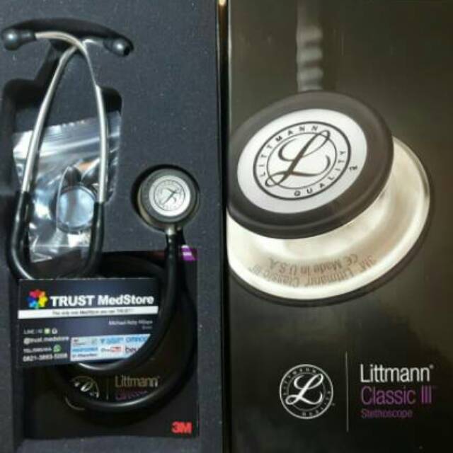 STETOSKOP LITTMANN Classic 3 Black  GARANSI RESMI