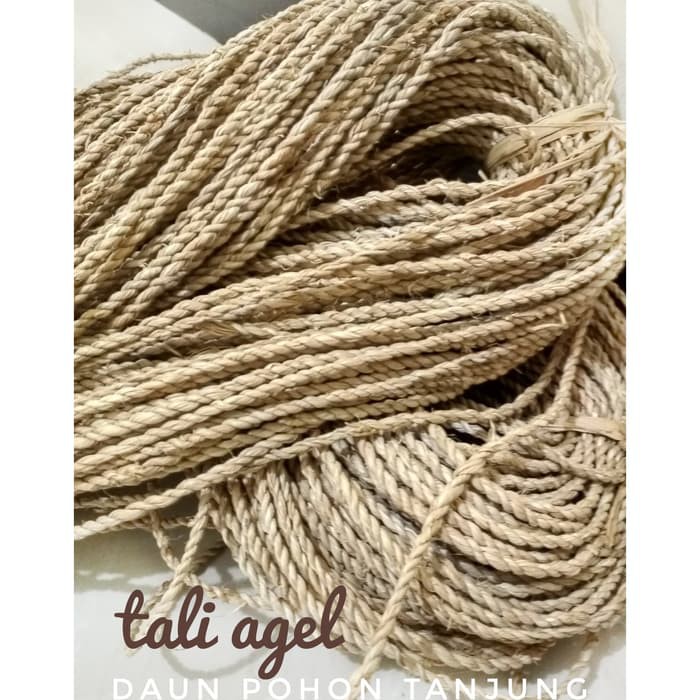 Tali Agel bahan cat condo ukuran 4 mm Tali Ikat cat tree Tas Paper Bag panjang 100 meter