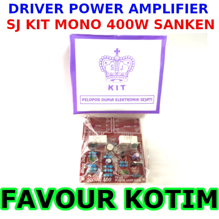 KIT DRIVER POWER AMPLIFIER SANKEN MONO SJ KIT 200-400 WATT FVKOTIM