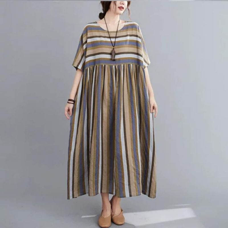 MDLV ~ 79002# Garvania Loose Dress Bigsize Oversize Dress Fashion import