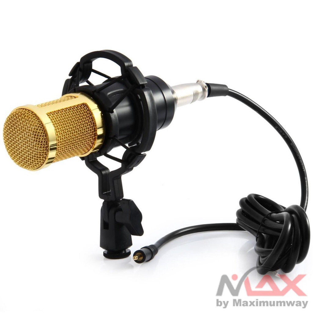 BM800 Microphone Mikrofon Kondenser Studio rekaman dengan Shock Proof Mount Baru Echo Studio Mikrofon Bm800 Kondensor Mikrofon mic / micropone / microphone / untuk Komputer / YouTube / smule / Rekaman /MIC / studio / recording / audio / BM 800 / BM700