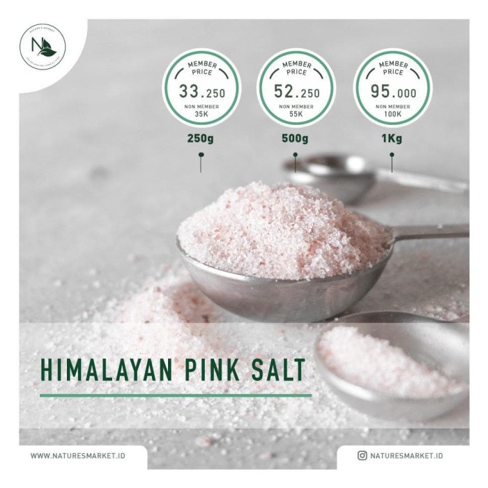 

Nature's Market Himalaya Pink Salt 500gr