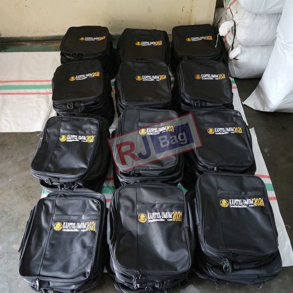 Pesanan Tas Grosir Ransel Custom Bordir 3IN1 BORDIR KAPITEL UMUM 2021 Backpack Pria Hitam Polos Kerja Dinas Tas Sekolah