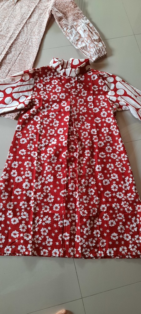 Tunik Batik Gipsi Garutan| Dress Batik Wanita Model Flui