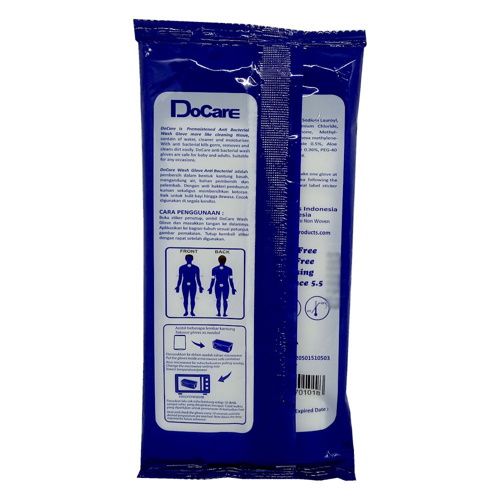 DoCare Wash Gloves 4 sheet Parfume