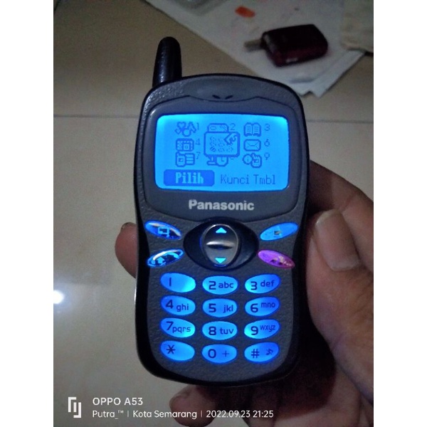 Panasonic A100 Jadul Langka Unik Imut Original Mulus HP Antena Mungil