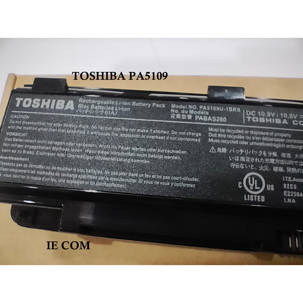 BATRAI TOSIBA Toshiba Satellite L845D Toshiba Satellite P800 Toshiba Satellite C870 PA5109