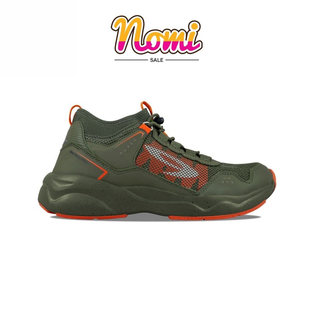 910 Nineten Sepatu Sneakers Hajime-Hijau/Orange