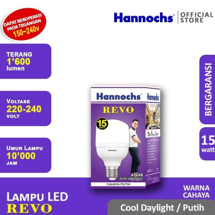 Hannochs Lampu LED Revo 15 watt cahaya Putih