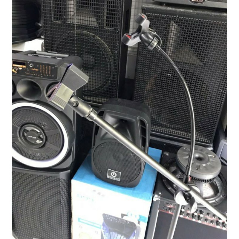Stand Mic Lantai + Holder HP MT-155 / Holder Stand Mic + Holder HP
