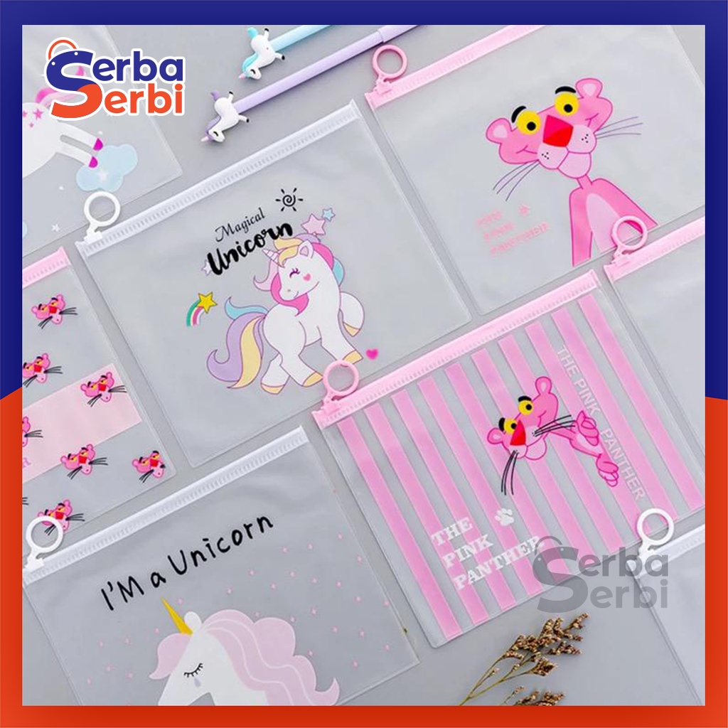 

SerbaSerbiGrosir -Tempat Pensil Kotak Cat Warna Anak Karakter Unicorn Transparan Kosmetik Aksesoris