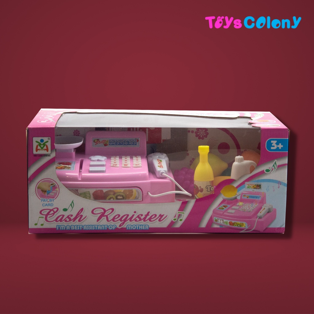 Mainan Anak Cash Register Pink - MAINAN KASIR KASIRAN LS820A3