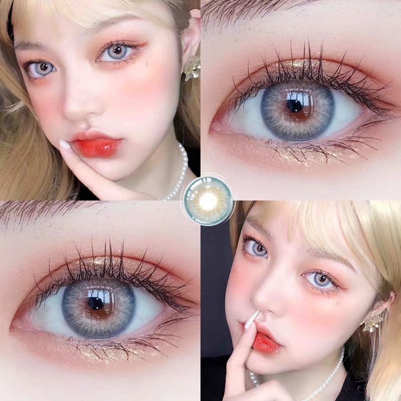 ✔️100%  Soflen Model Terbaru 2023 Softlens Murah 1 Pasang Lensa Kontak Warna Diameter 14.2MM Softlens Mata Soflent Normal Soflens Korea Aesthetic Depkes Soflen