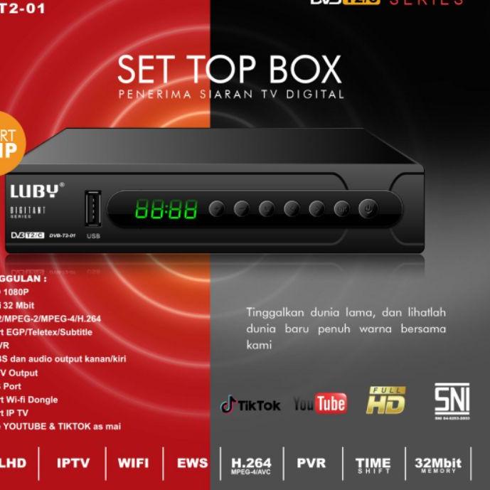 향 Luby Set Box DVB-T2 / Receiver Tv STB Digital DVB-T2 Terbaik
