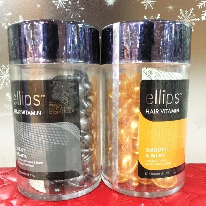 ellips vitamin rambut isi 50 butir   hitam