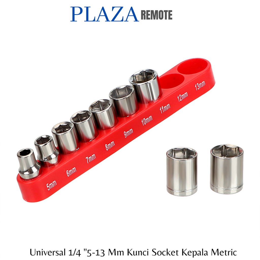 MATA KUNCI PAS HEXAGONAL SET 9 PC 5 - 13 MM 1/4 6.35 MM