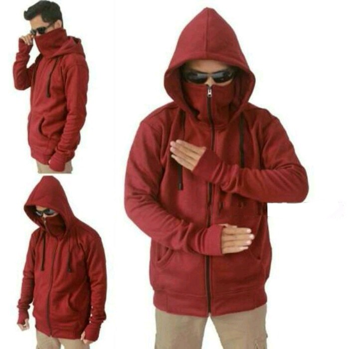 (BISA COD) Jaket Polos Ninja Sweater Hoodie Polos PRIA WANITA jumpper Hoodie polos Kualitas Distro