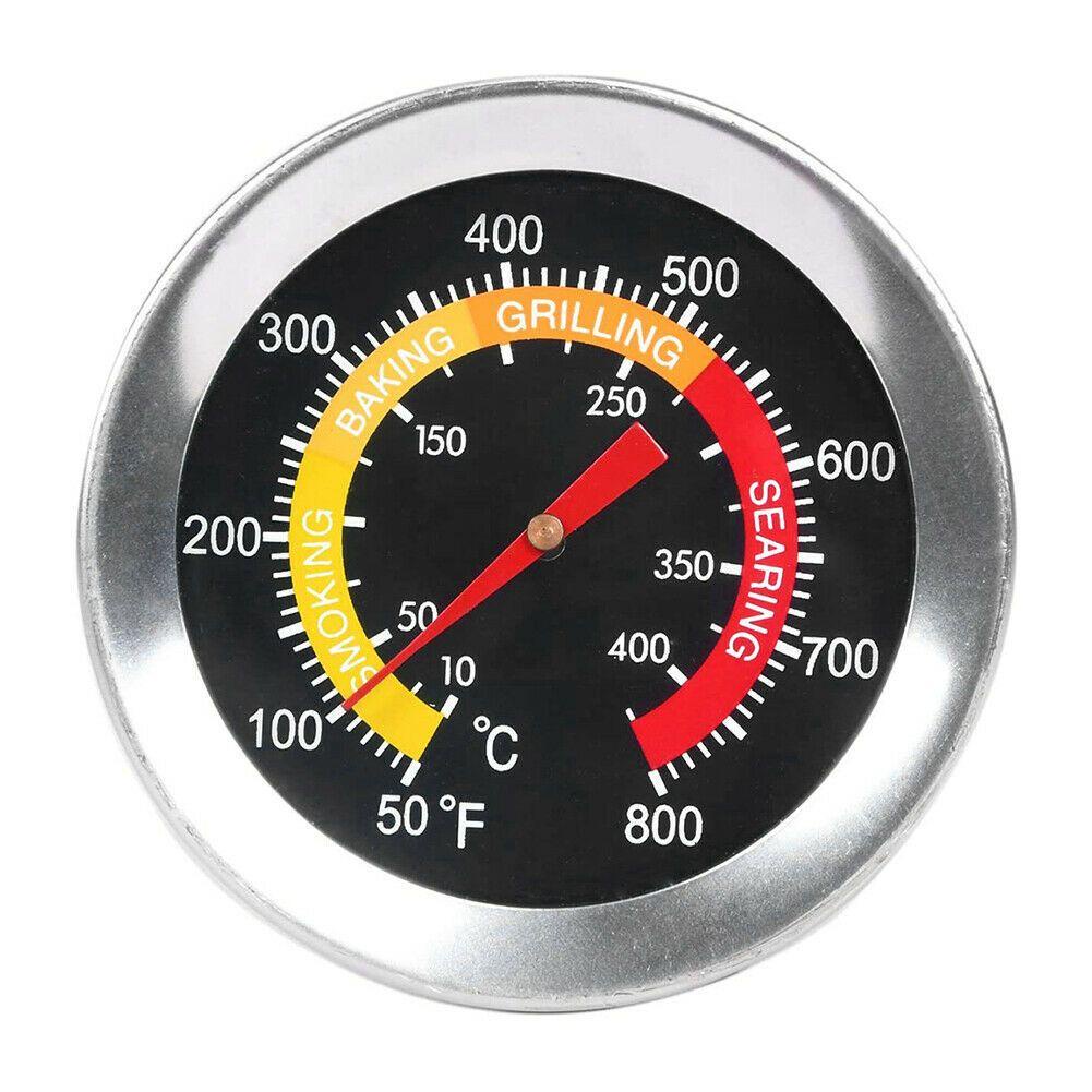 Solighter Barbecue Grill Thermometer Outdoor Rotisserie Alat Pengukur Suhu Panggangan Makanan