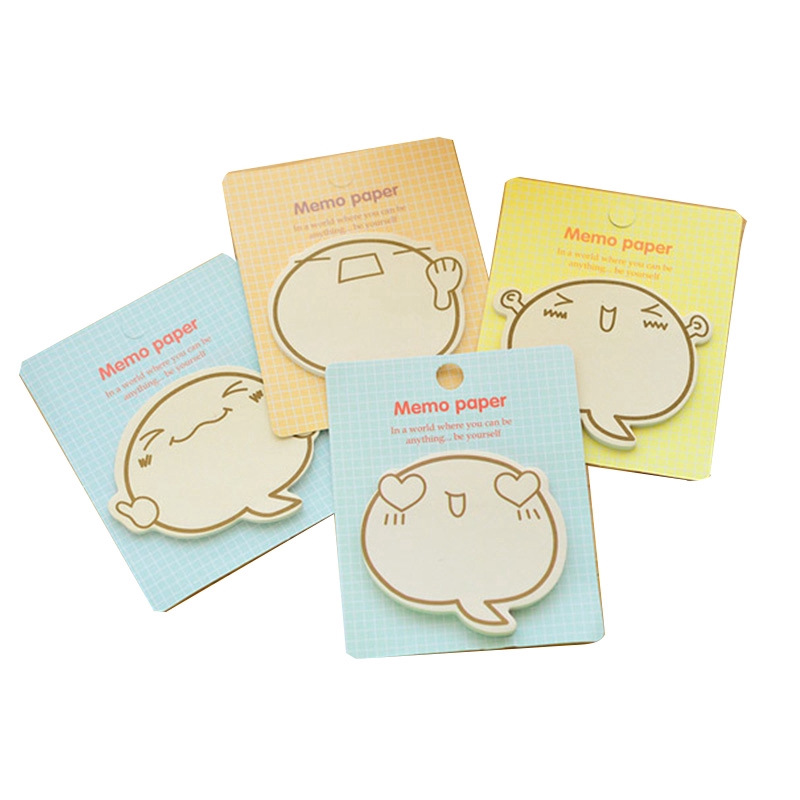 20lembar Kartun Lucu Sticky Notes Siswa Kertas Catatan Pesan Sobek