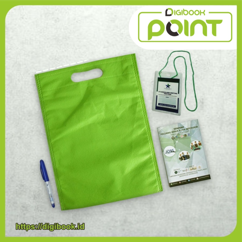 

Paket Seminar Kit isi 4 - Spoundbond, Notebook A6, Pulpen, ID Card