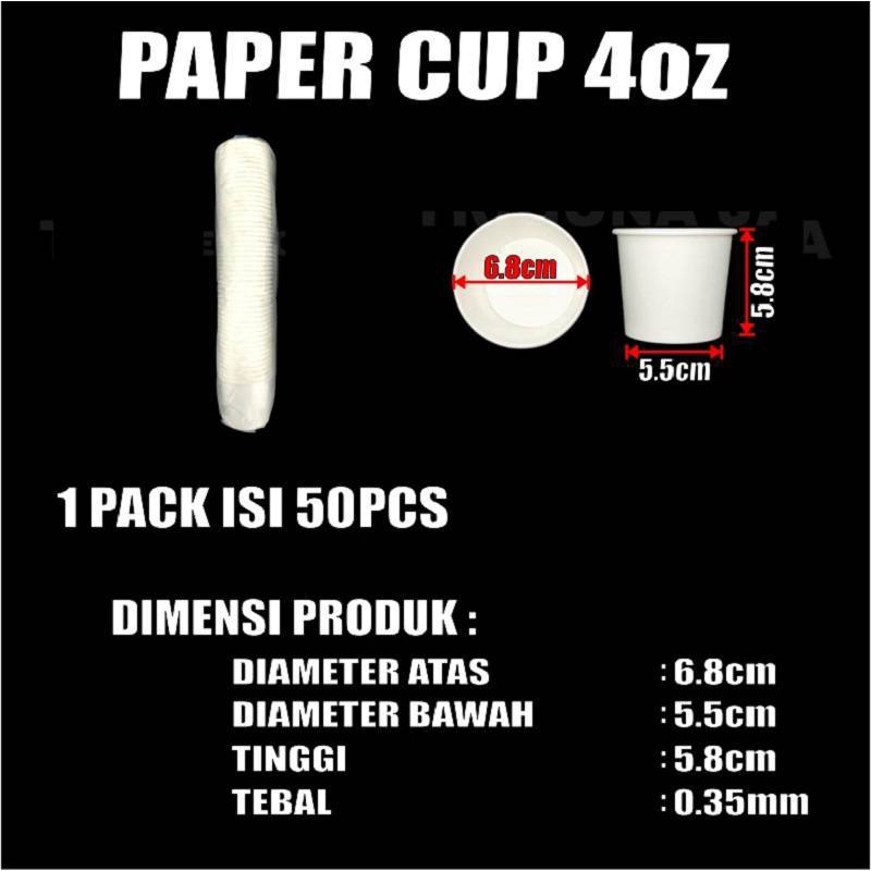 Paper Cup 8oz Hot 4oz 120ml 8oz 240ml 12oz 360ml 16oz 480ml 22oz 660ml Pack Gelas Kertas Trifinity