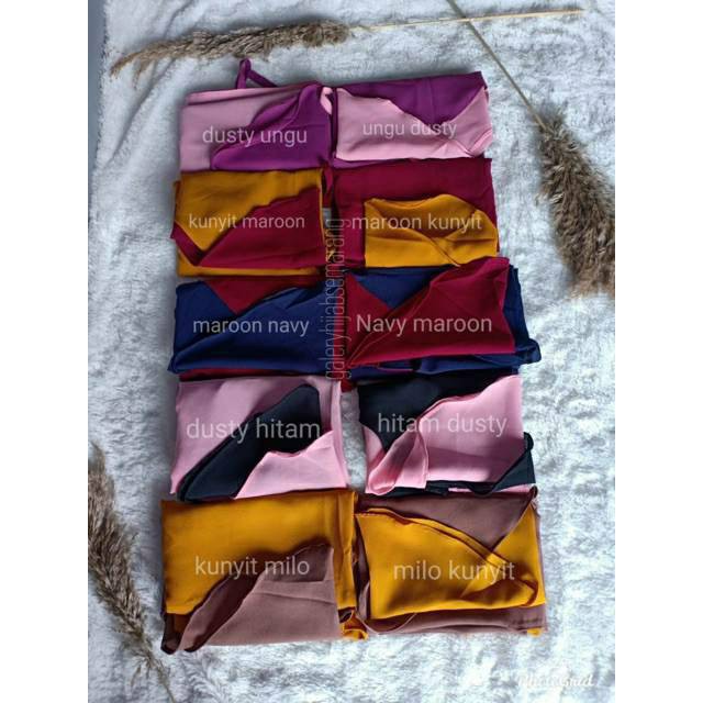 PART 1 !!!  BERGO MARYAM 2 LAYER / BERGO ZAKIA / BERGO 2 WARNA / BERGO INSTAN MURAH