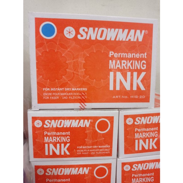 

refil ink permanent marker snowman/tinta spidol permanent snowman