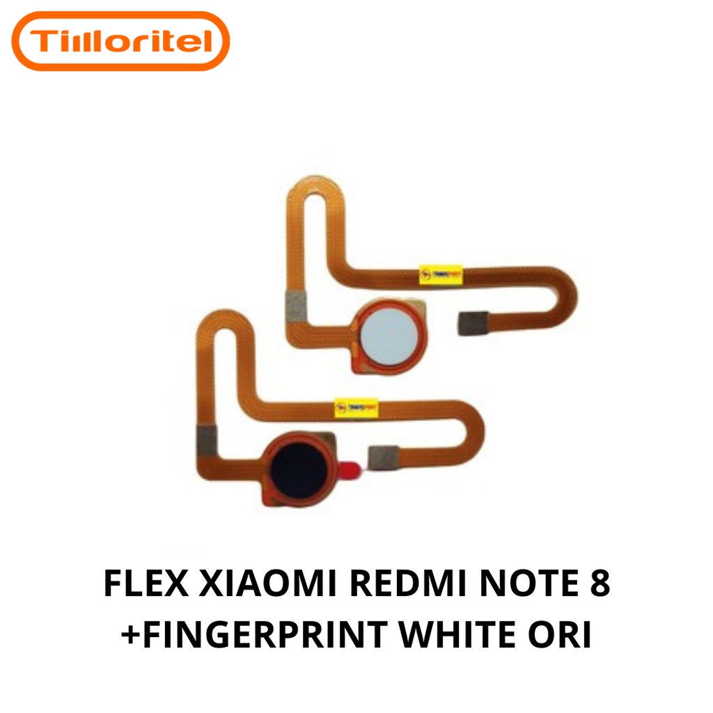 FLEX XIAOMI REDMI NOTE 8 + FINGERPRINT WHITE ORI