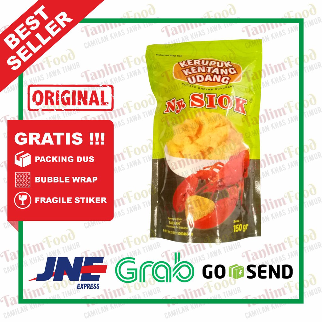 

Kerupuk / Krupuk Kentang Udang Matang Ny Siok 150gr - TanlimShop