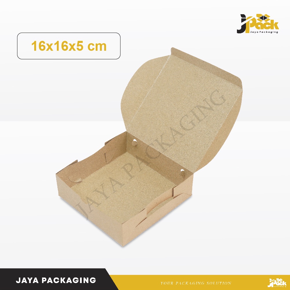 

Paper Kraft Box 16x16x5 cm (BA 12 K04) Paperkraft/lunchbox/boxmakanan/hampers/custom