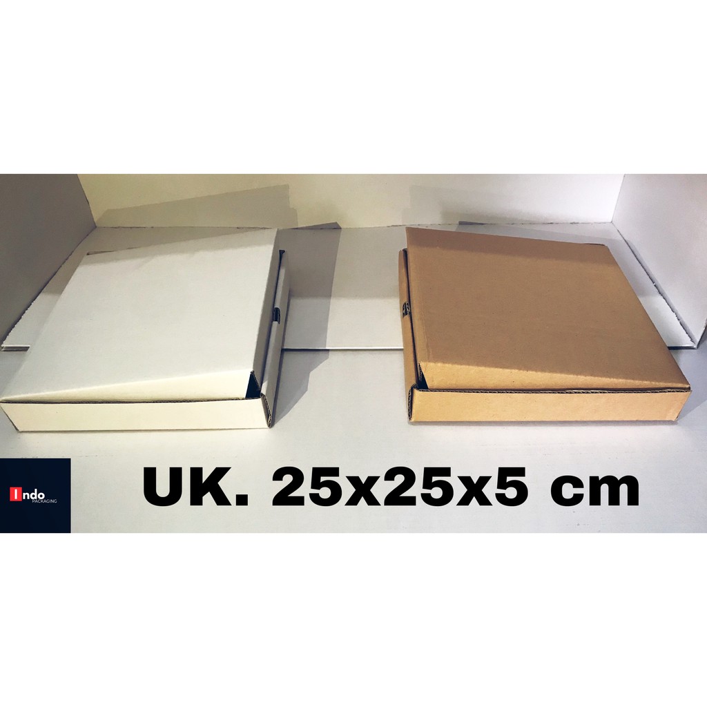 

KARDUS BOX PIZZA MURAH Uk. 25x25x5 cm POLOS