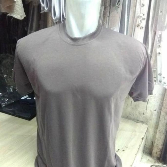 Kaos Polos Coklat | Daleman Polisi- Satpam Polos PRAKTIS