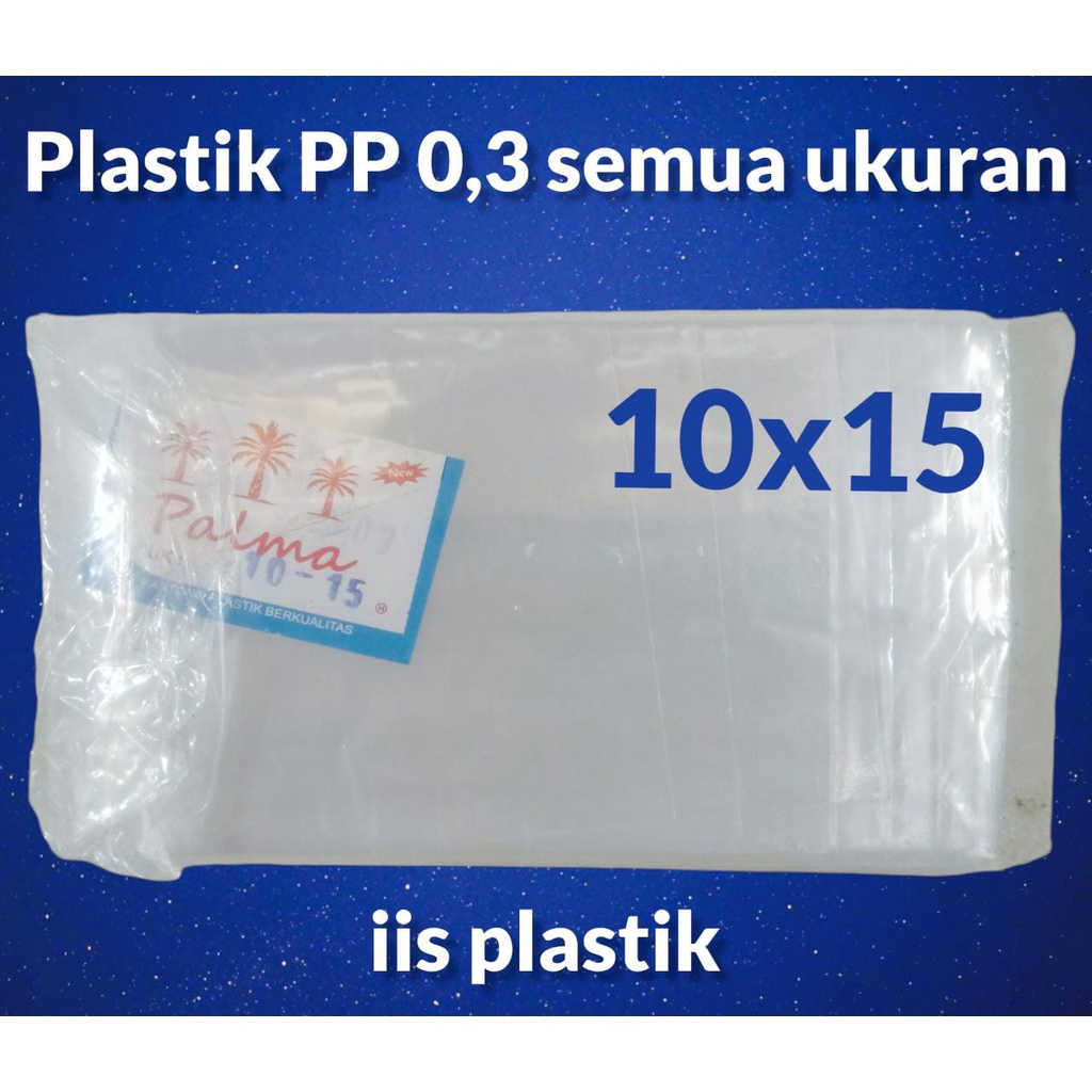 kantong plastik PP bening UMUM / plastik asesoris / lumpia kue kering dll / plastik bening semua ukuran